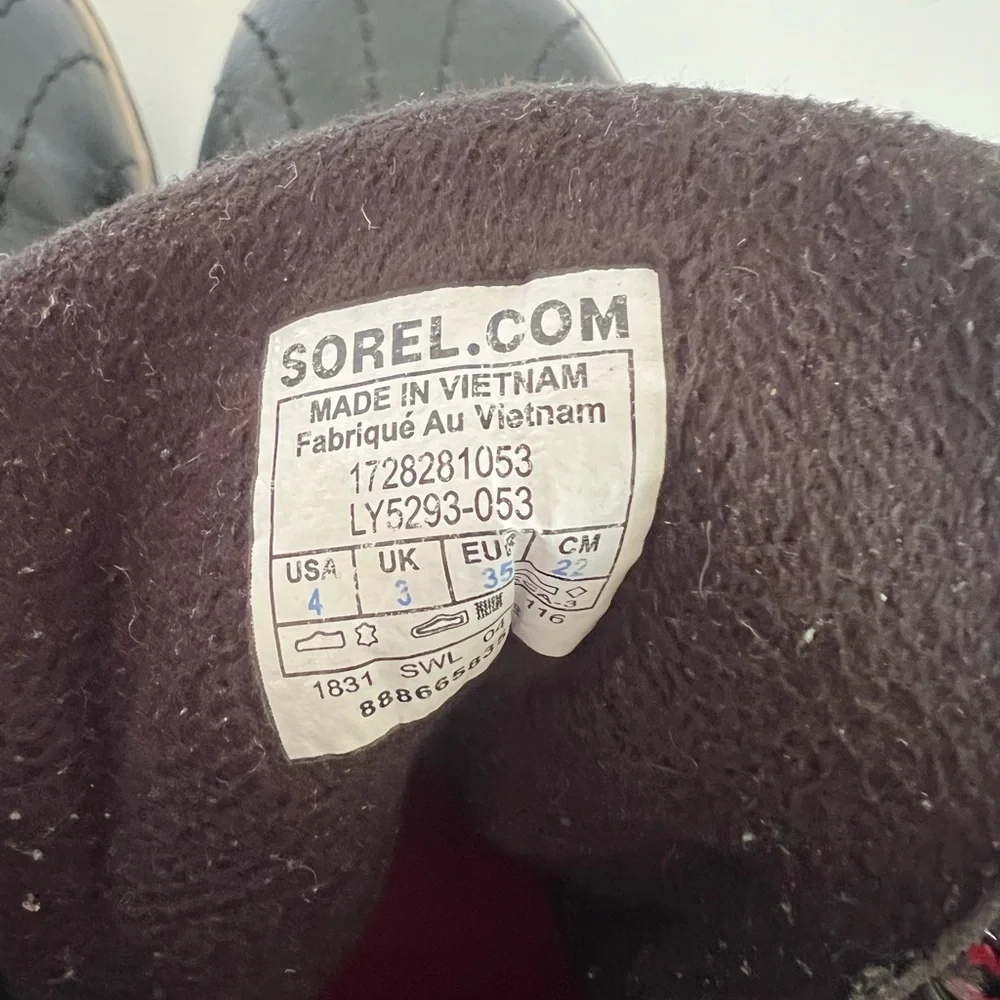 Sorel Slimpack II Youth Big Kids Lace Waterproof Winter Snow Boots, size 4